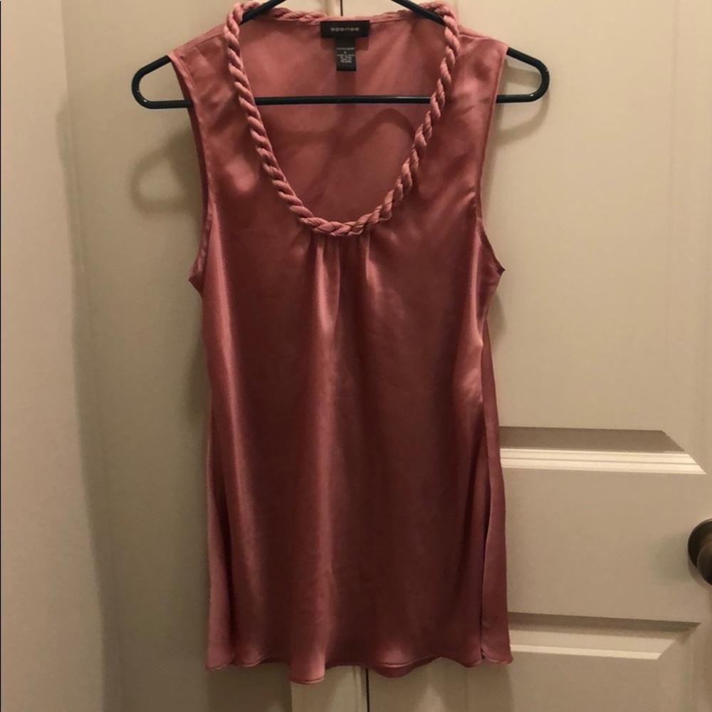 Satin look pink shell- perfect for work!